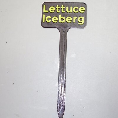 Plant Label Iceberg Lettuce