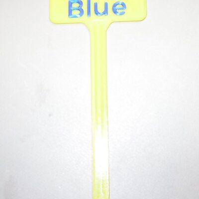 Plant Label Blue Flax Flower