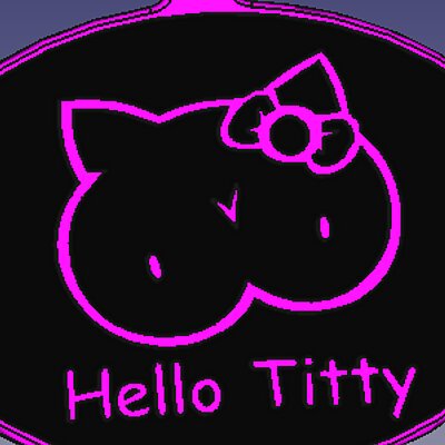 Hello Kitty Parody Sign