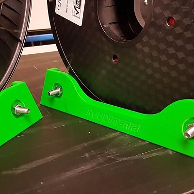 Spool holder with rollers