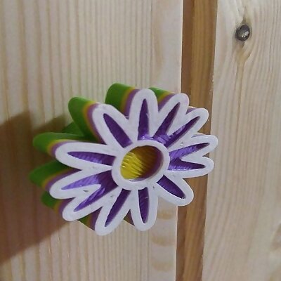 Simple flower knob multicolor ready
