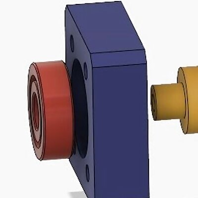 2020 profile 608ZZ rotating mount for 8mm linear slide bushing