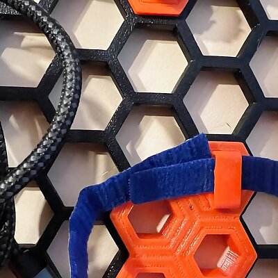 Cable Tie and Velcro holder for Honeycomb Storage Wall HWS