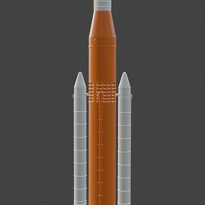 Color Divided SLS Rocket