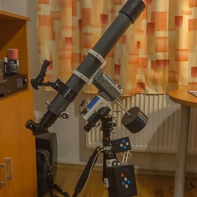 3D printed  EQ telescope mount with OnStep goto controller