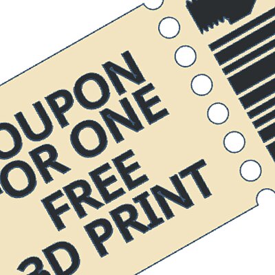 Free 3D Print coupon