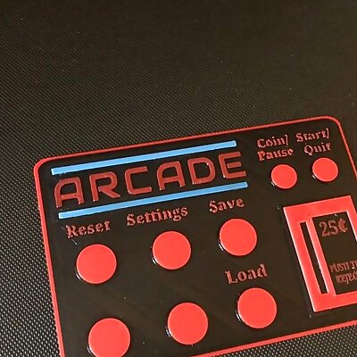 Arcade Machine Directions Card