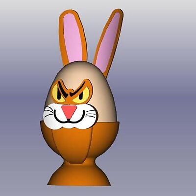 angry Bunny Egg Cup