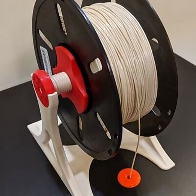 Spool Holder with 3D printed Gear Bearings optimised for an Enclosure easy print