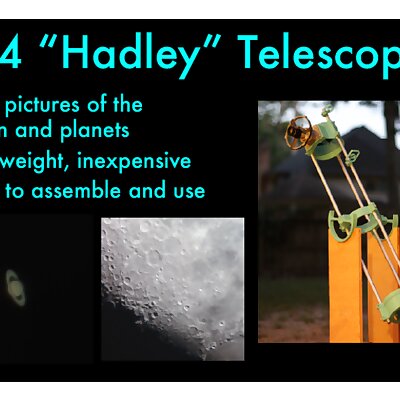 Astronomical Telescope  Hadley  an easy assembly high performance Newtonian reflector planetary telescope