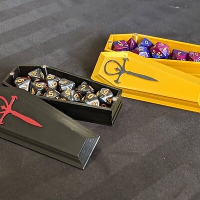 Magnetic Coffin Dice Box
