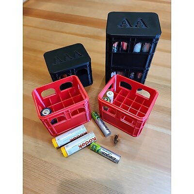 No supports  Stackable Beer Crate battery holders  Lids