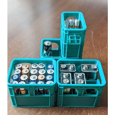 Beer crate battery holder for AAAA also half the size