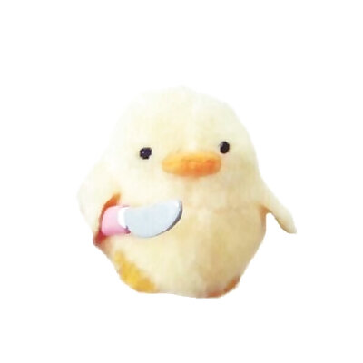 Duck meme with a knife