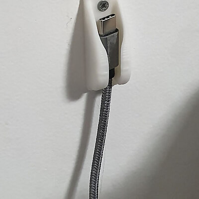 Wall USB  Power  etc Cable Holder