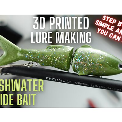 Freshwater Glide Bait Fishing Lure Fishing lure made with 3d printer