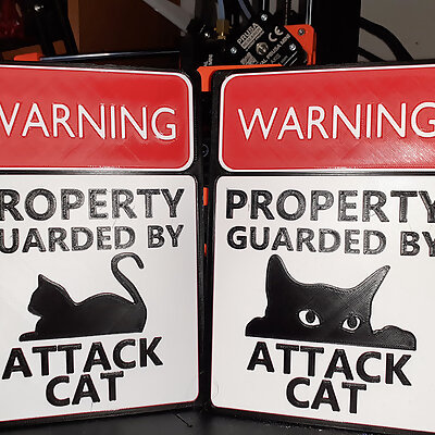 Warning  Cat Attack Signs