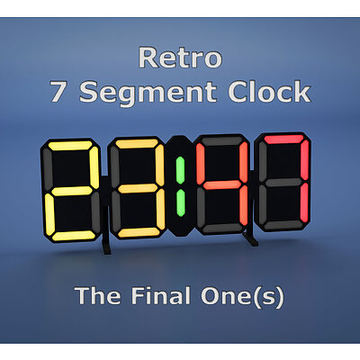 Retro 7 Segment Clock  The Final Ones