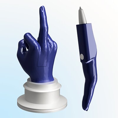Middle finger pen throphy  the best fingerprint you can make