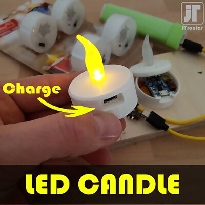 USB rechargeable Battery Operated Flickering LED Candle and Tea Light
