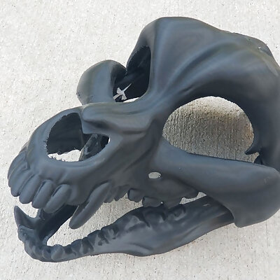 Dog skull mask medium canine skull mask