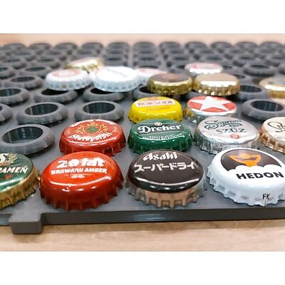 Beer cap collection holder