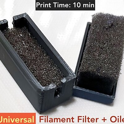 Simple  Functional Filament Filter  Lubricator EZ Print