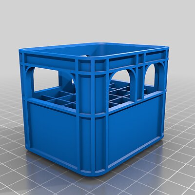 Beer Crate battery holder AAAAA9V18650 with rim attached