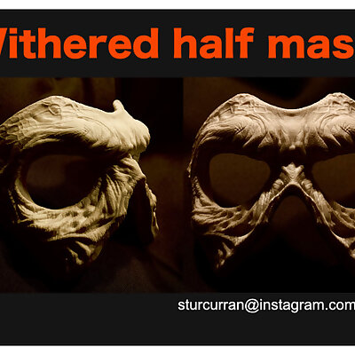 withered half mask