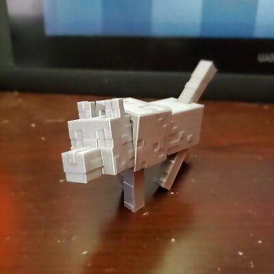 Articulated Minecraft Wolf