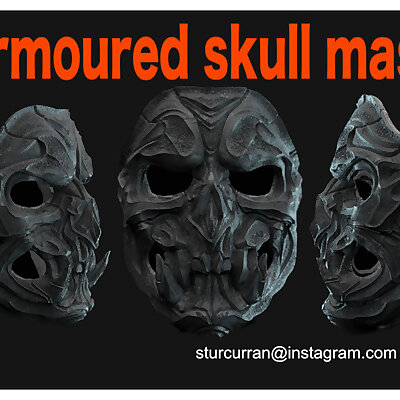 Armoured skull mask