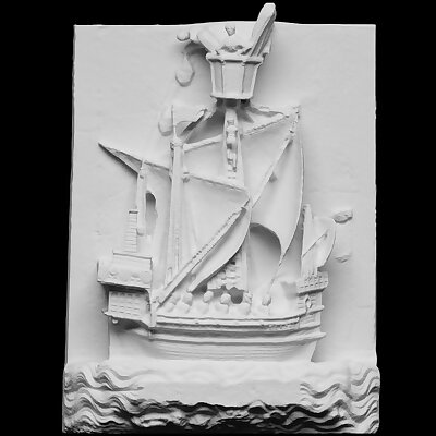 Highrelief of a boat
