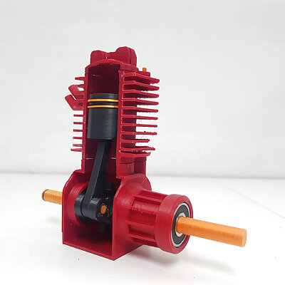 FULLY Printable 2 STROKE ENGINE Model  Realistic  Working