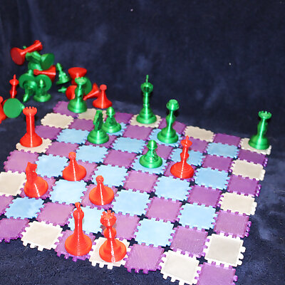 Curves VS Corners Chess Set