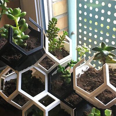 PLANTYGON with no top remix  Modular geometric stacking planter