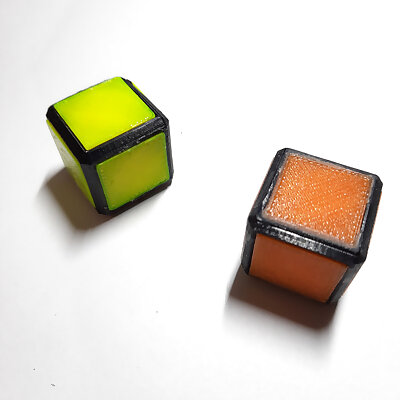 Magnetic tetris cube