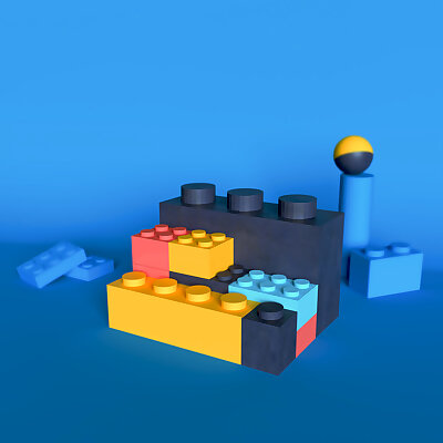 3D modeling  LEGO Brick
