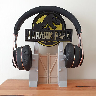 Jurassic Park Headphones Stand or Ornament