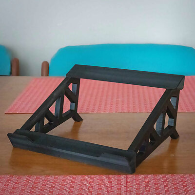 Collapsible Laptop Stand For Use with a Keyboard
