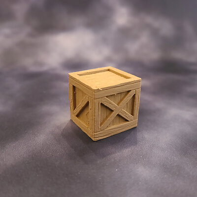 Wooden Crate Prop for DnD