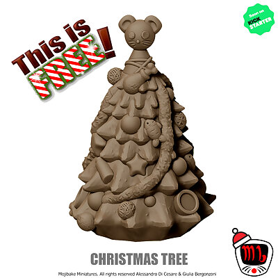 FREE XMas tree! Whiskers Loot Rocking around the treat 3D model