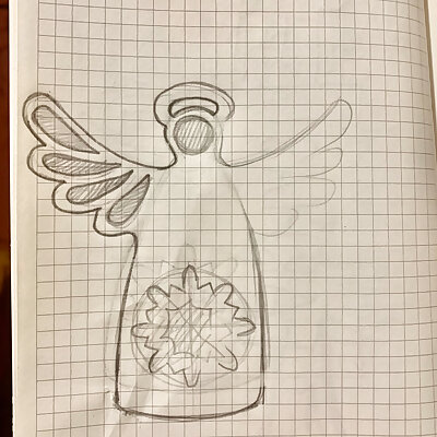 Ukrainian Christmas Angel by Anastasya Pavlyuk
