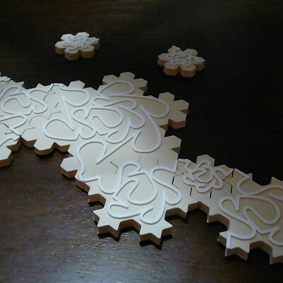 Infinite Puzzle  Koch Snowflakes