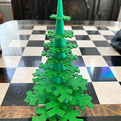 Snowflake Christmas Tree by 3dpimp