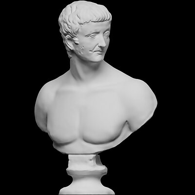 Bust of Tiberius Roman emperor from AD 14 to 37