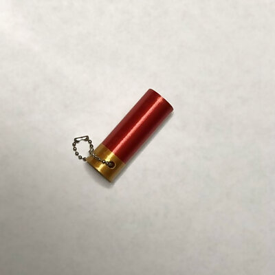 12 Gauge Shotgun Shell Model Keychain
