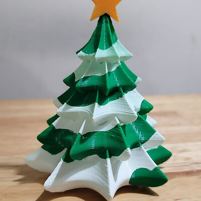 Spiral Christmas Tree for dual extruder printers