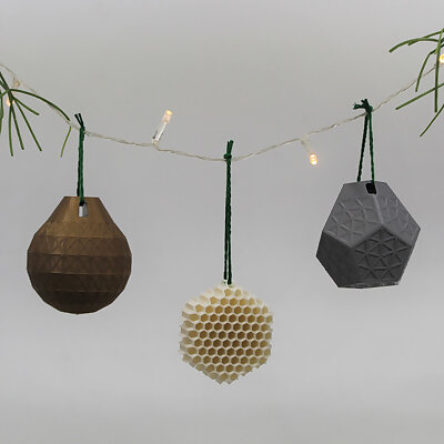 Set Of Three Christmas Ornaments