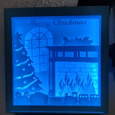 Christmas Shadow Box Display