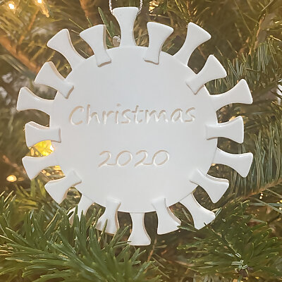 Covid Snowflake Christmas 2020 Ornament